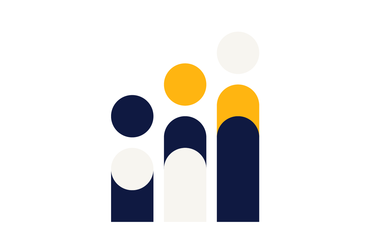 Illustration einer Menschengruppe