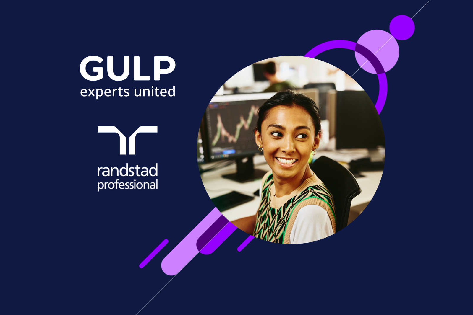 Teaser Card für Gulp und Randstad Professional