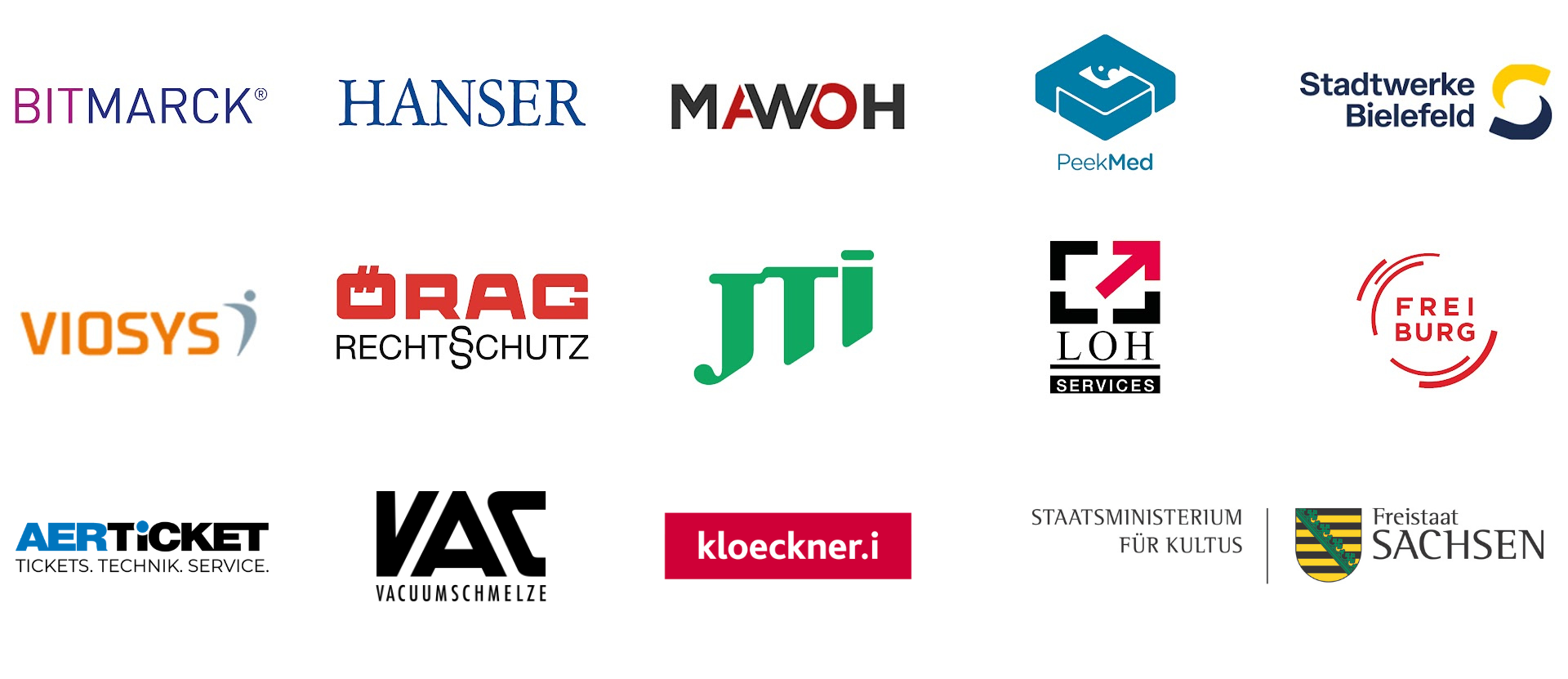 Kundenlogos der Unternehmen, die das IT Service Desk nutzen