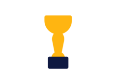 Illustration eines Pokals - Auszeichnung für Randstad