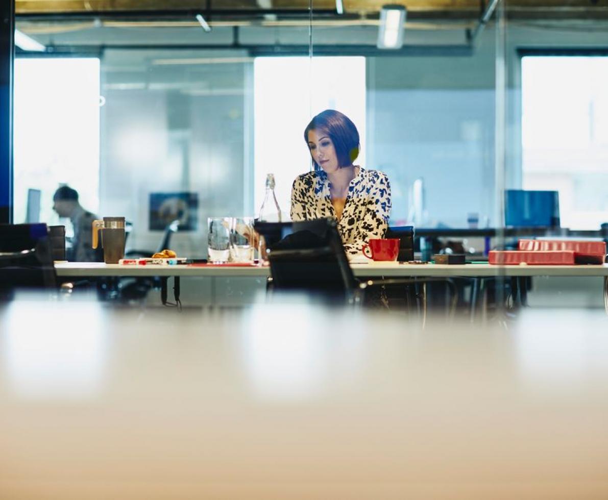 Der neue Job - mit Randstad! Büroangestellte am Arbeitsplatz