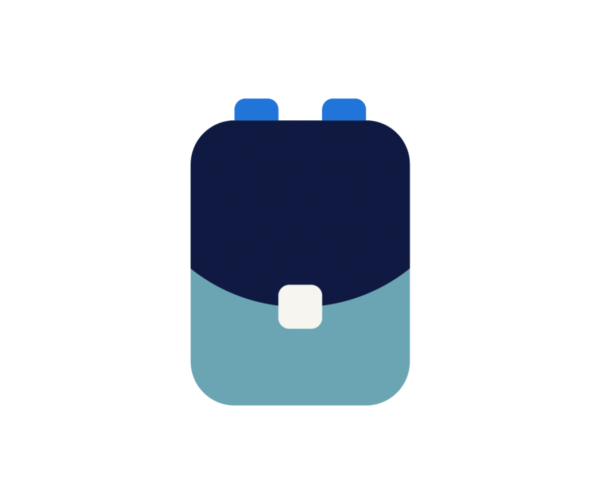 Ausbildung bei Randstad Rucksack-Illustration