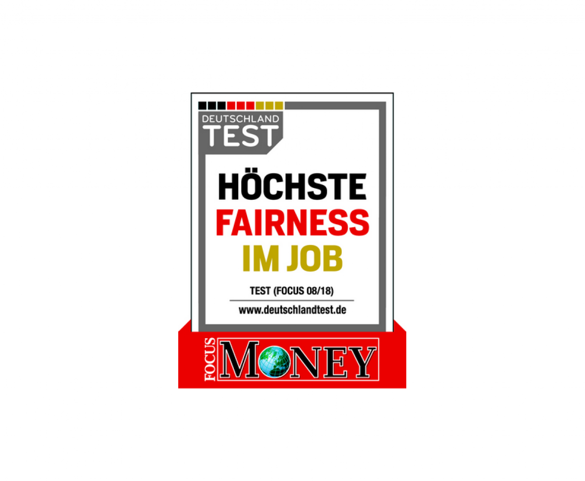 Randstad gewinnt 'höchste Fairness im Job 2018" Logo der Auszeichnung "Höchste Fairness im Job 2018"