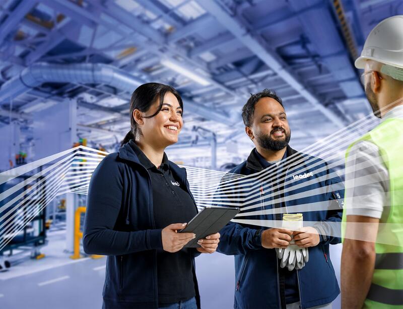 Mitarbeitende von Leadec